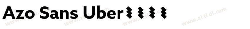 Azo Sans Uber字体转换
